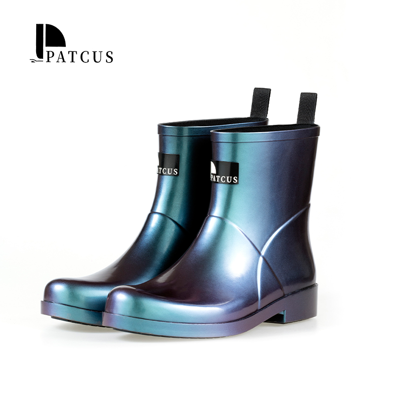 รองเท้าบูทกันฝนยางสุดเก๋ สีสันแฟนตาซี สำหรับผู้ชาย จาก Patcus
